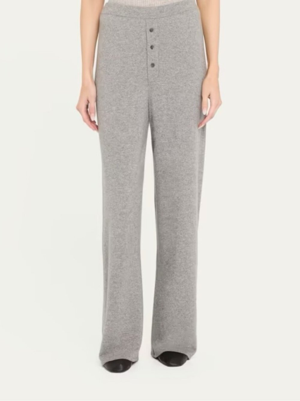Guest in Residence Everywear Cashmere Knit Relaxed Pants Gray XS NWT $485